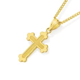 9ct+Gold+Cross+Pendant