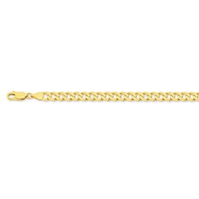 9ct-Gold-21cm-Solid-Curb-Mens-Bracelet on sale