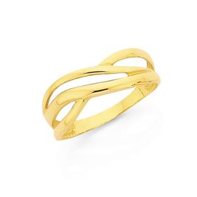 9ct-Gold-Swirl-Dress-Ring on sale