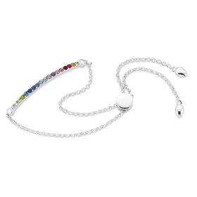 Silver-Rainbow-Crystal-Friendhip-ID-Bracelet on sale