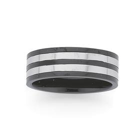 Stainless-Steel-Two-Row-with-Black-Border-Ring on sale