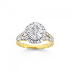 18ct-Gold-Diamond-Ring on sale