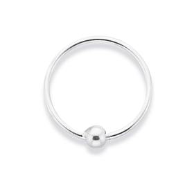 Silver-Nose-Ring-with-Ball on sale
