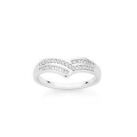 9ct-White-Gold-Diamond-Dress-Ring on sale