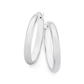 Silver-Half-Round-Plain-Tube-Hoop on sale