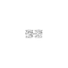 Alora+14ct+White+Gold+1.20+Carats+TW+Lab+Grown+Diamond+4+Claw+Stud+Earrings