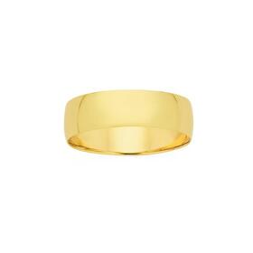 9ct-7mm-Half-Round-Wedder-Ring-Size-V on sale