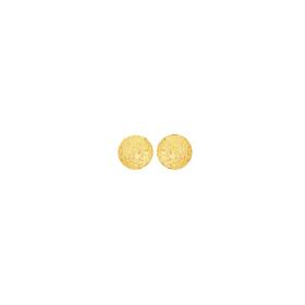 9ct-Gold-10mm-Diamond-cut-Stud-Earrings on sale