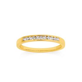 9ct-Gold-Diamond-Anniversary-Band on sale