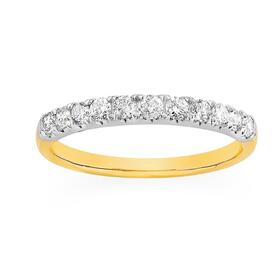 18ct+Gold+Diamond+Band