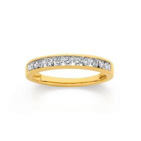 9ct+Gold+Diamond+Anniversary+Band