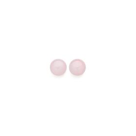 9ct-Rose-Gold-Rose-Quartz-Earrings on sale
