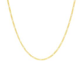 9ct+Gold+50cm+Solid+Figaro+3%2B1+Chain