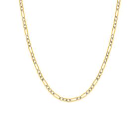 9ct-Gold-Two-Tone-45cm-Diamond-Cut-31-Figaro-Chain on sale