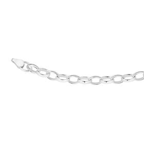 Silver-19cm-Oval-Belcher-Bracelet on sale