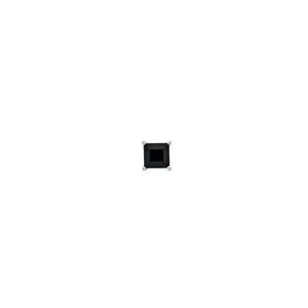 Silver-Square-Black-Agate-Single-Stud-Earring on sale