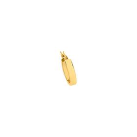 9ct-Gold-2x10mm-Single-Hoop-Earring on sale