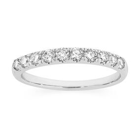 9ct-White-Gold-Diamond-Band on sale