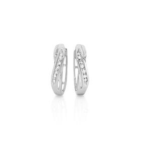 9ct-White-Gold-Diamond-Huggie-Earrings on sale