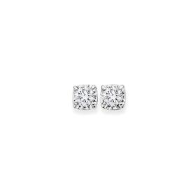 9ct-White-Gold-Diamond-Stud-Earrings on sale