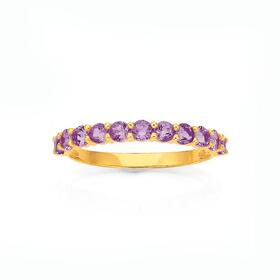 9ct-Gold-Amethyst-Fine-Band on sale