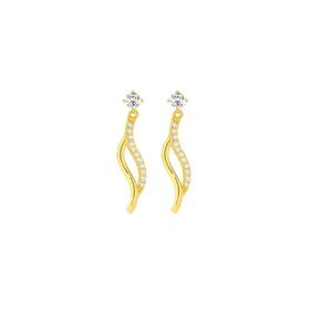 9ct-Gold-Cubic-Zirconia-Earrings on sale