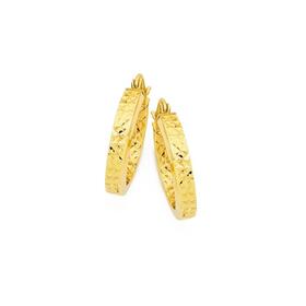 9ct-Gold-15mm-Hoop-Earrings on sale