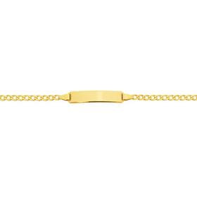 9ct-Gold-19cm-Solid-Curb-Identity-Bracelet on sale