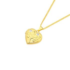 9ct-Gold-Two-Tone-15mm-Diamond-set-Heart-Locket on sale