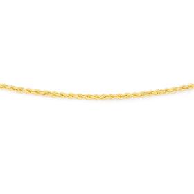 9ct-Gold-50cm-Hollow-Rope-Chain on sale