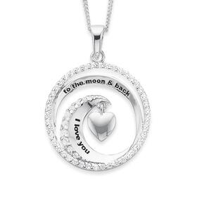 Sterling-Silver-CZ-Moon-Back-Drop-Pendant on sale