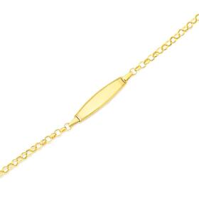 9ct-Gold-15cm-Hollow-Belcher-ID-Bracelet on sale