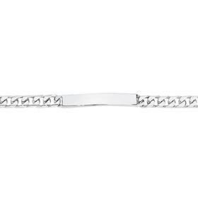 Silver-21cm-Curb-ID-Bracelet on sale