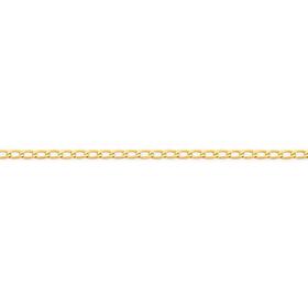 9ct-Gold-40cm-Fine-Diamond-Cut-Open-Oval-Curb-Chain on sale