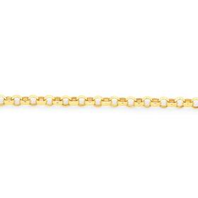 9ct-Gold-45cm-Solid-Round-Belcher-Chain on sale