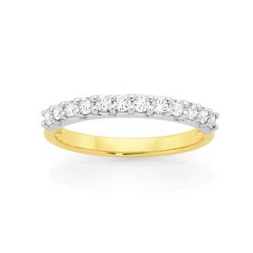 9ct-Gold-Diamond-Band on sale