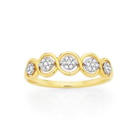 9ct-Gold-Diamond-Twist-Ring on sale