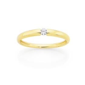 9ct-Gold-Cubic-Zirconia-Band on sale