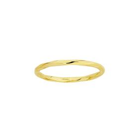 9ct-Gold-Diamond-Cut-Twist-Stacker-Ring on sale