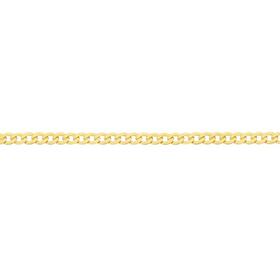 9ct+Gold+50cm+Solid+Flat+Curb+Chain