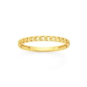 9ct-Gold-Fine-Curb-Stacker-Ring on sale