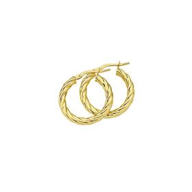 9ct-Gold-15mm-Tight-Twist-Hoop-Earrings on sale