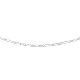 Italian-Silver-50cm-Solid-Figaro-Chain on sale
