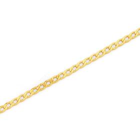 9ct+Gold+27cm+Solid+Curb+Anklet