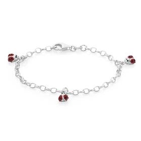 Silver-14cm-Belcher-Lady-Bird-Bracelet on sale