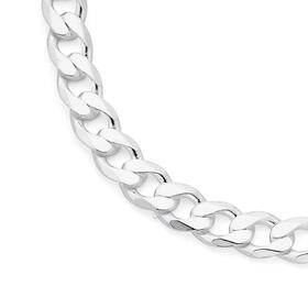 Silver-55cm-Flat-Curb-Chain on sale