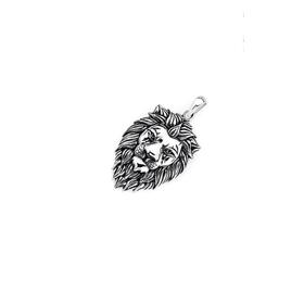 Silver-Oxidised-Lion-Head-Pendant on sale