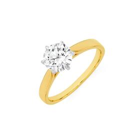 Alora-14ct-Gold-1-12-Carat-Lab-Grown-Solitaire-Diamond-Ring on sale
