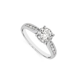 18ct-White-Gold-Diamond-Round-Cluster-Ring on sale