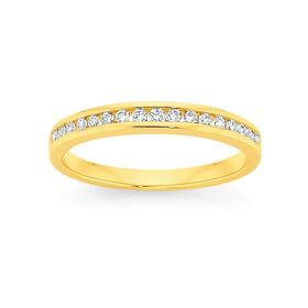 9ct+Gold+Diamond+Anniversary+Band